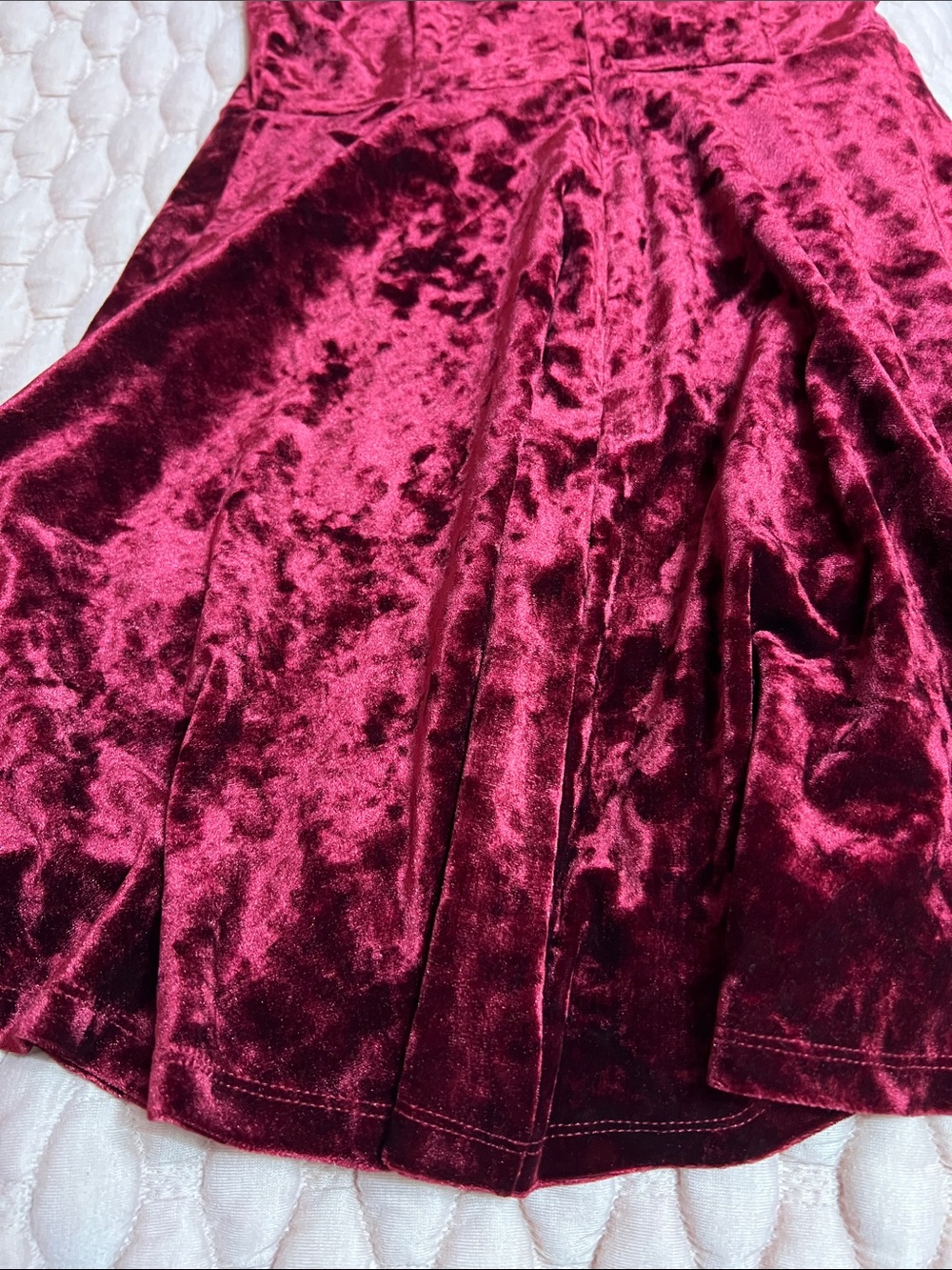 forever21 red velvet mini dress - Picture 7 of 7